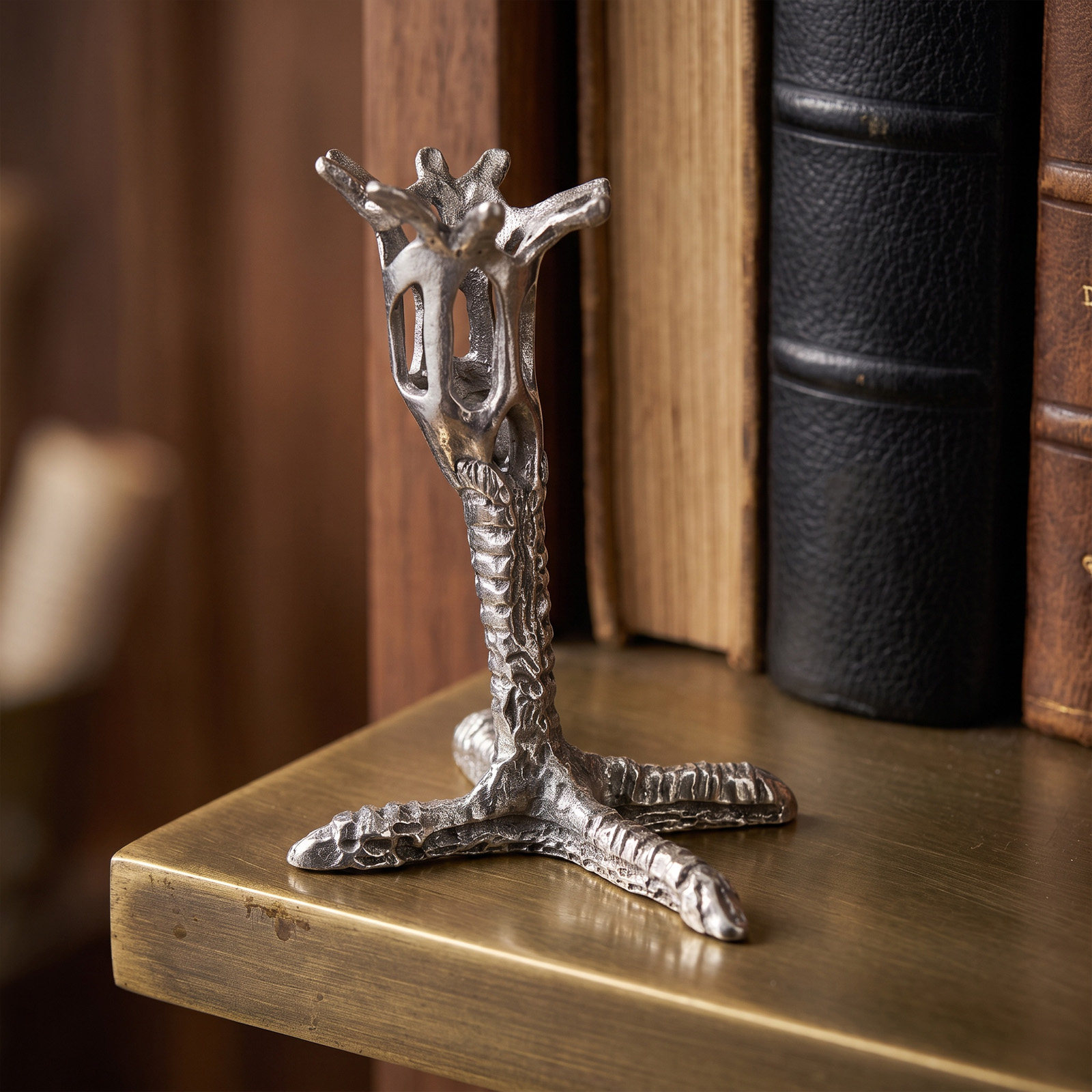 Crystal Ball Decor - Metal Sphere Display Stand Bird Claw