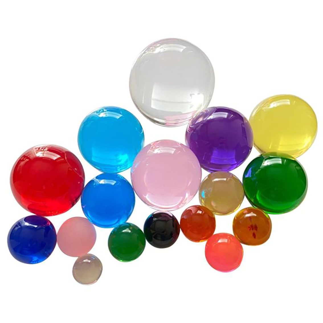 Crystal Ball Decor - 1Pcs Clear Plastic Solid Crystal Ball