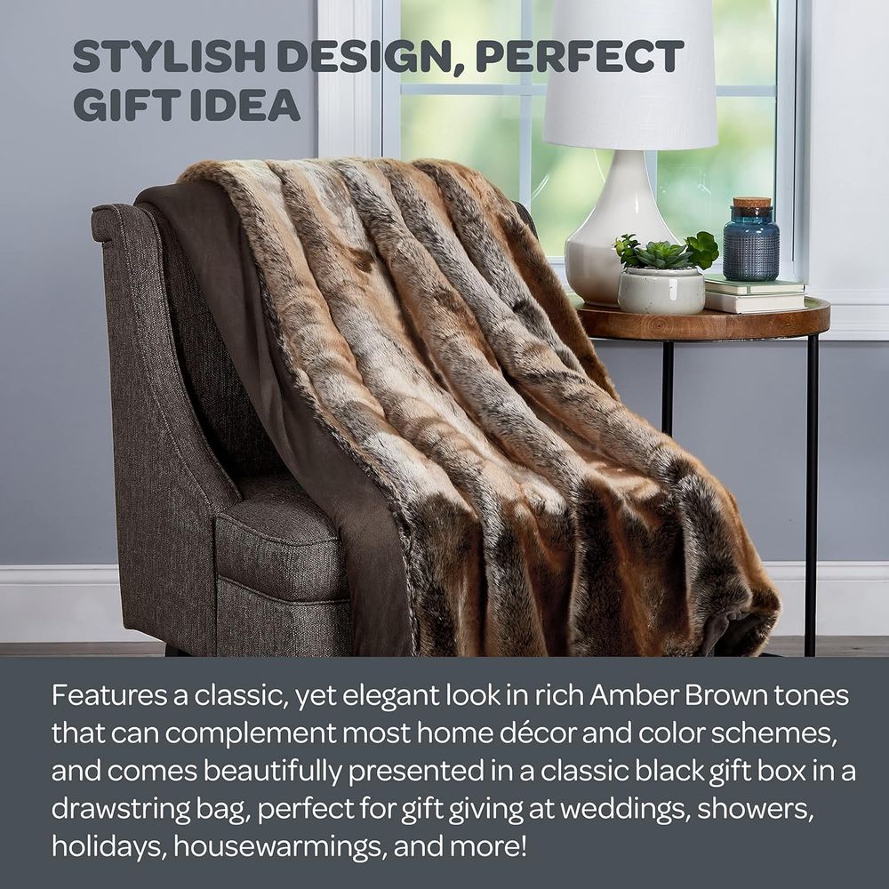 Faux Fur Throw - Luxurious, Hy - огляд і ціна Cashmere Throw Blanket
