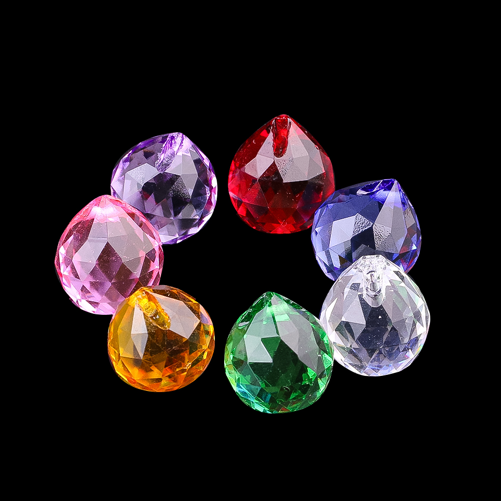 6pcs 20mm K9 Crystal Glass Bal - огляд і ціна Crystal Ball Decor