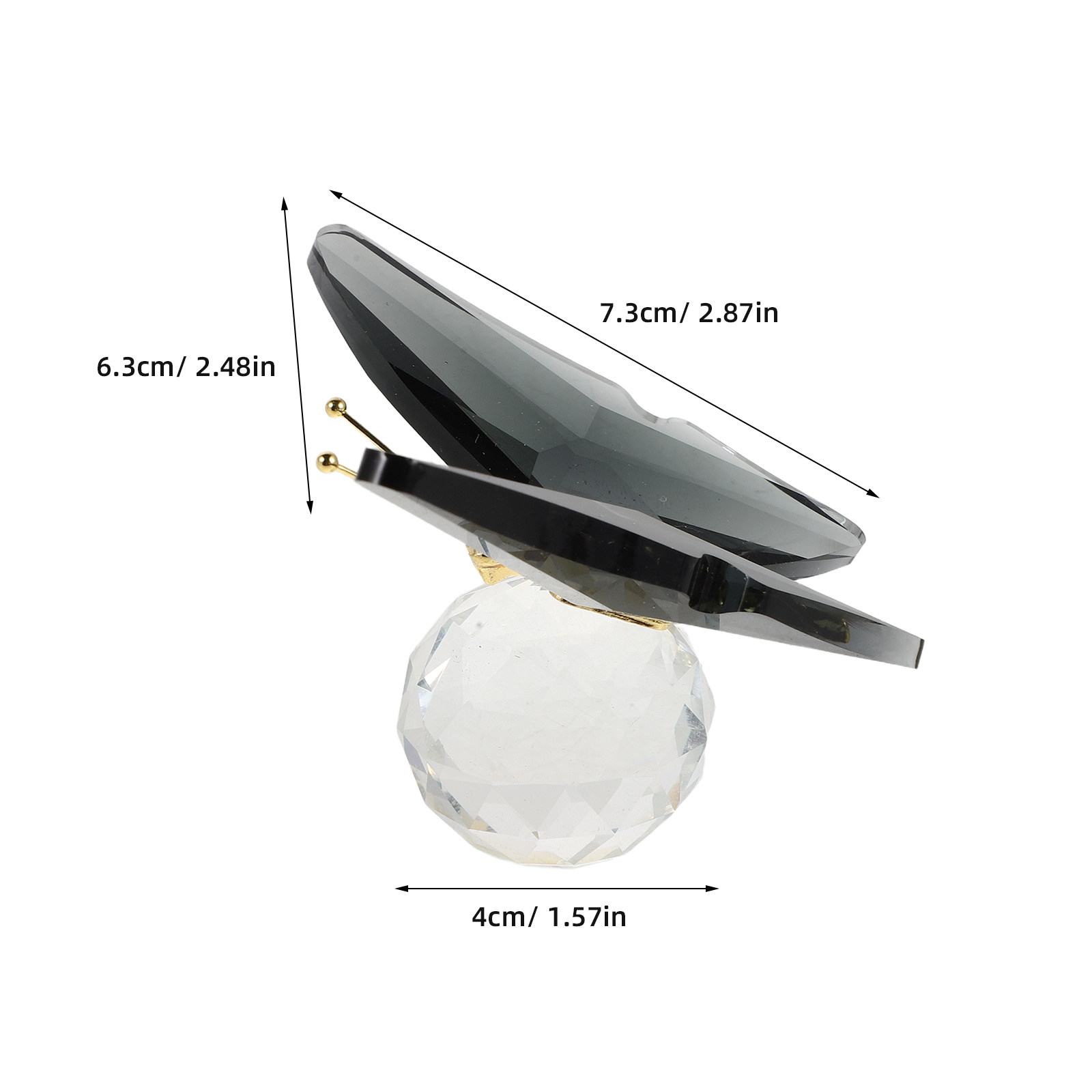 Glass Butterfly Paperweight Cr - огляд і ціна Crystal Ball Decor