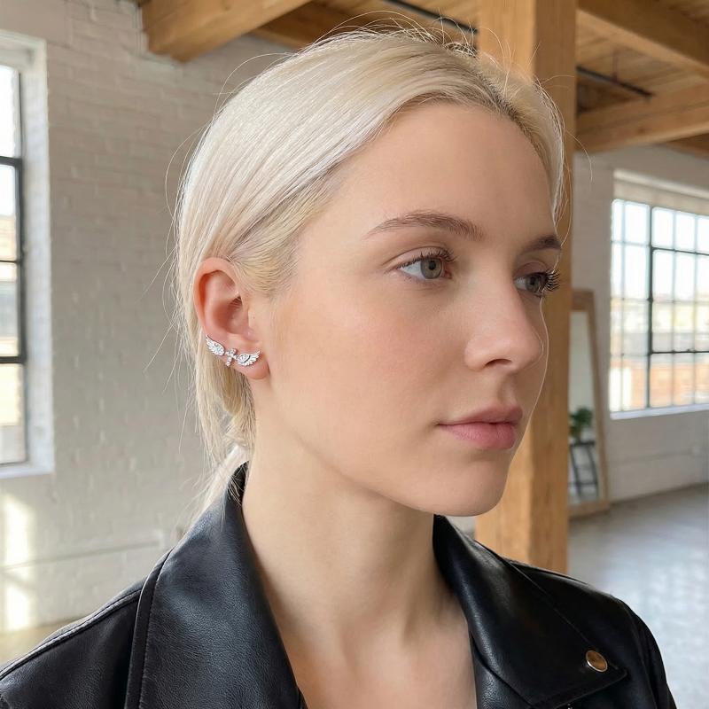 Angel Wings Cross Earrings Lux - огляд і ціна Luxury Lifestyle For Women
