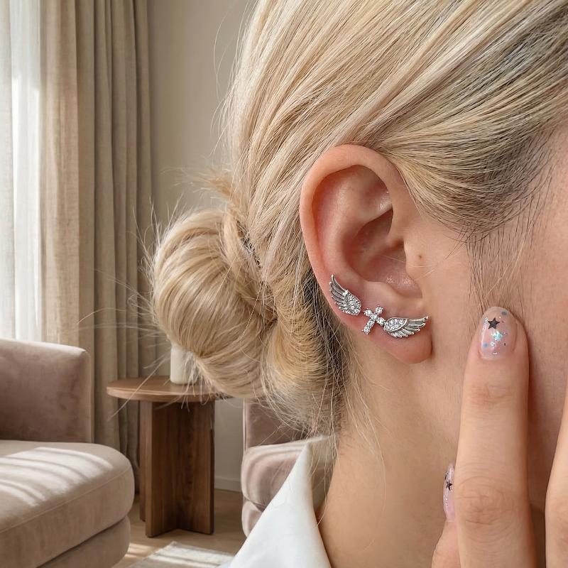 Angel Wings Cross Earrings Lux - огляд і ціна Luxury Lifestyle For Women