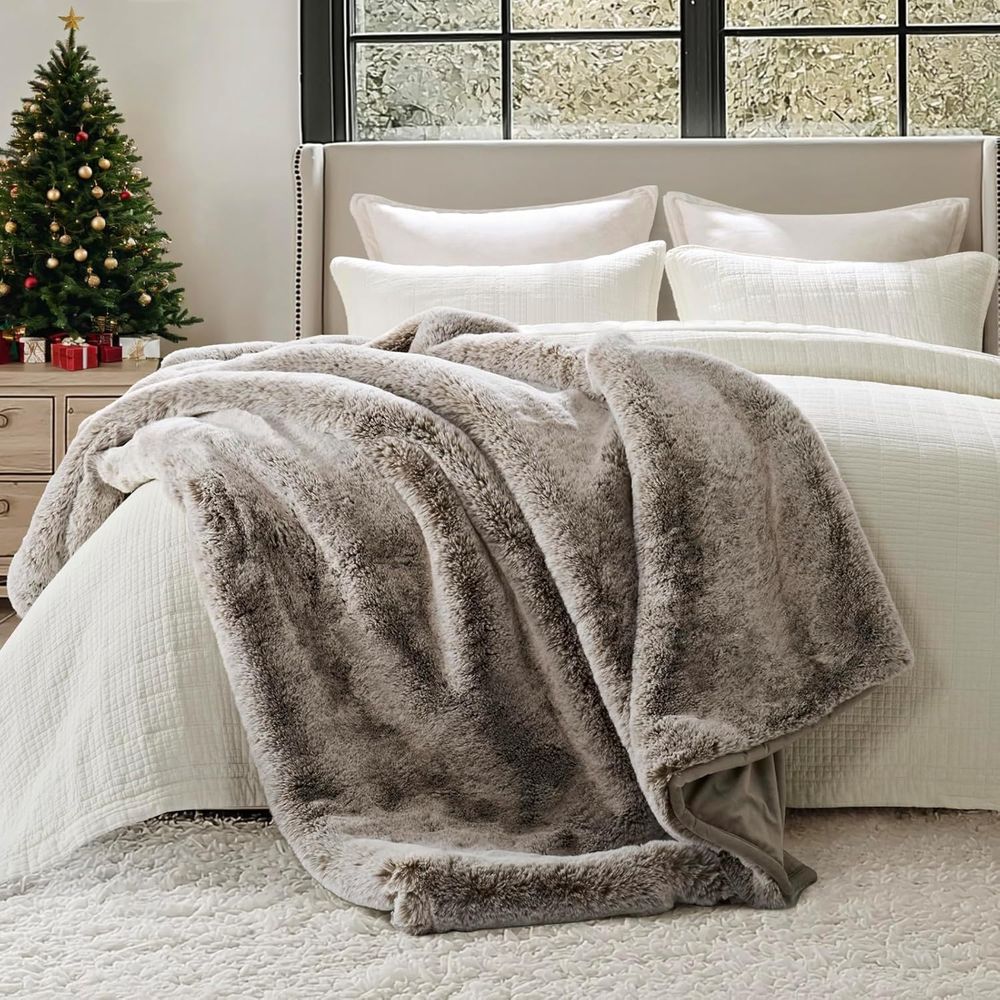 Luxury Soft Faux Chinchilla Fu - огляд і ціна Cashmere Throw Blanket