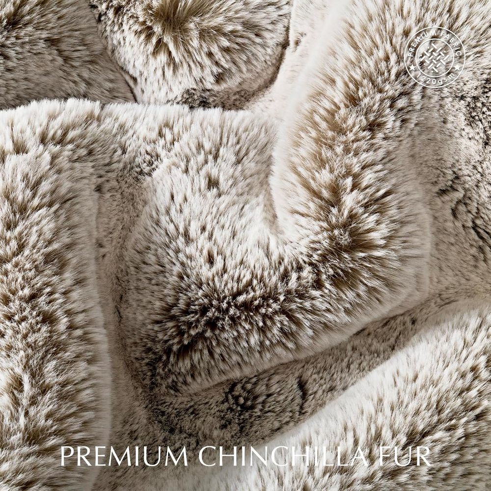 Luxury Soft Faux Chinchilla Fu - огляд і ціна Cashmere Throw Blanket
